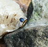 SJ2608 - Blue Sapphire with Diamond Ring Set in 18 Karat Gold Settings