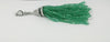 SJ1870 - Emerald with Diamond and Onyx Tassel Pendant Set in 18 Karat White Gold Settings