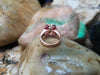 SJ2594 - Ruby with Diamond Ring Set in 18 Karat Rose Gold Settings