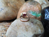 SJ6002 - Alamandite Garnet with Diamond Ring Set in 18 Karat Rose Gold Settings