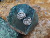 SJ1873 - Tsavorite with Pink Sapphire Sea Shell Earrings Set in 18 Karat White Gold