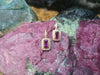 SJ2646 - Alamandite Garnet with Diamond Earrings Set in 18 Karat Rose Gold Settings