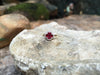 SJ2596 - Ruby with Diamond Clover Ring Set in 18 Karat Gold Settings