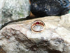 SJ2572 - Cabochon Ruby with Diamond Ring Set in 18 Karat Rose Gold Settings