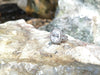 SJ1875 - White Sapphire with Brown Diamond and Diamond Ring Set in 18 Karat White Gold