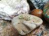 SJ2206 - Peridot with Diamond Earrings Set in 18 Karat Gold Settings