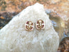 SJ2190 - Crystal Quartz with Ruby Earrings Set in 18 Karat Gold Settings