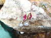 JE0030P - Invisible Set Ruby with Diamond Earrings & Detachable South Sea Pearl in 18K Gold Setting