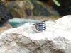 SJ2186 - Blue Sapphire Ring Set in 18 Karat White Gold Settings
