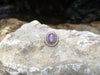 SJ1746 - Purple Star Sapphire with Purple Sapphire and Diamond Ring in 18 Karat Rose Gold