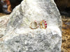 SJ2337 - Ruby with Diamond Huggies/Hoop Earrings Set in 18 Karat Gold Settings