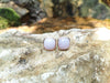 SJ2080 - Lavender Jade Earrings Set in 18 Karat Rose Gold Settings