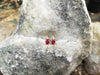 SJ2086 - Ruby with Diamond Earrings Set in 18 Karat Gold Settings