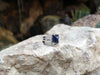 SJ1686 - Unheated Blue Sapphire and Diamond Kavant & Sharart Ring in 18K White Gold