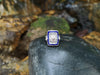 SJ2189 - Lapis Lazuli, Quartz, Diamond Ring Set in 18 Karat White Gold Settings