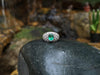 SJ2348 - Emerald with Diamond Ring Set in 18 Karat White Gold Settings