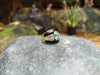 SJ2408 - Blue Topaz and Onyx Ring set in 18 Karat Gold Settings