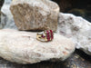 SJ2438 - Ruby with Diamond and Cabochon Ruby Ring Set in 18 Karat Gold Settings