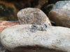 SJ2256 - Blue Sapphire with Diamond Earrings Set in 18 Karat White Gold Settings