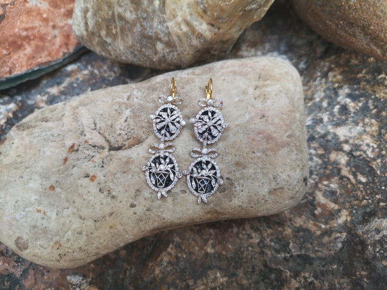 SJ2406 - Diamond Earrings Set in 18 Karat Gold Settings