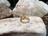 SJ2075 - Citrine Ring Set in 18 Karat Gold Settings