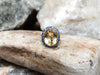 SJ2126 - Citrine with Blue Sapphire Ring set in 18 Karat Gold Settings