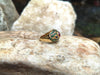 SJ2173 - Ruby with Cabochon Blue Sapphire and Tsavorite Ring Set in 18 Karat Gold Setting