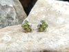SJ2298 - Peridot with Diamond Earrings Set in 18 Karat Gold Settings