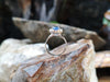 SJ1740 - Blue Sapphire with Diamond Ring Set in 18 Karat White Gold Settings
