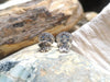 SJ1866 - Blue Sapphire with Diamond Earrings Set in 18 Karat White Gold Settings