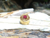 SJ1646 - Ruby with Diamond Ring Set in 18 Karat Gold Settings