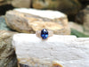 SJ6139 - Certified Ceylon Blue Sapphire with Diamond Ring Set in 18 Karat Rose Gold