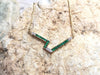 SJ2346 - Emerald with Diamond Necklace Set in 18 Karat Gold Setting