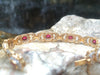 SJ6129 - Ruby with Diamond Bracelet Set in 18 Karat Gold Settings