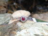 SJ1866 - Star Ruby with Diamond Ring Set in 18 Karat White Gold Settings