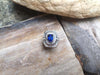 SJ2539 - Blue Sapphire with Diamond Ring Set in Platinum 950 Settings