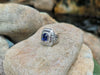 SJ2539 - Blue Sapphire with Diamond Ring Set in Platinum 950 Settings