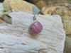 SJ1766 - Pink Sapphire with Diamond Pendant Set in 18 Karat White Gold Settings