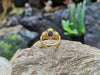 SJ1490 - Blue Sapphire with Diamond Ring Set in 18 Karat Gold Settings