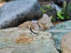 SJ1936 - Blue Sapphire with Diamond Carat Ring Set in 18 Karat White Gold Settings