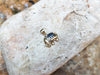 SJ1989 - Blue Sapphire with Diamond Elephant Pendant Set in 18 Karat Gold Settings