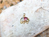 SJ1373 - Ruby with Diamond and Emerald Elephant Pendant Set in 18 Karat Gold Settings