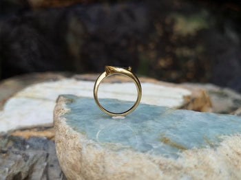 SJ1711 - Blue Sapphire Ring Set in 18 Karat Gold Settings