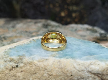 SJ1547 - Yellow Sapphire Ring Set in 18 Karat Gold Settings