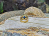 SJ1606 - Blue Sapphire with Diamond and Blue Sapphire Ring Set in 18 Karat Gold Settings