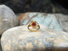 SJ1948 - Ruby with Diamond Ring Set in 18 Karat Gold Settings