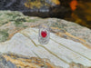 SJ1426 - Ruby with Diamond Ring Set in 18 Karat White Gold Setting