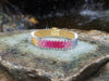 JBA6928 - Invisible Set Rainbow Sapphire & Diamond Bracelet Set in 18 Karat Gold Setting