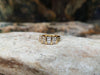 SJ1716 - White Sapphire Ring Set in 18 Karat Gold Settings