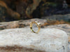 SJ1716 - White Sapphire Ring Set in 18 Karat Gold Settings